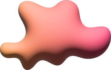 3d Fluid in Gradient in Style