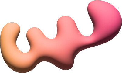 3d Fluid in Gradient in Style