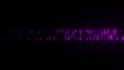 Fototapeta premium 紫色の乱雑な線 光線 雨 3DCG 背景