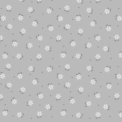 seamless pattern with tiny flower