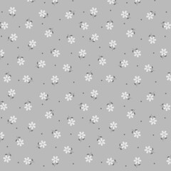 seamless pattern with tiny flower