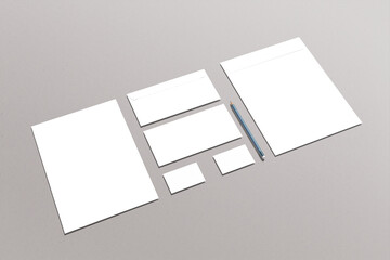 stationary blank mockup