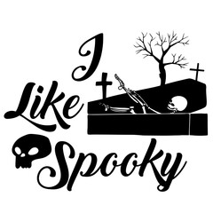 Cute Ghost Halloween slogan retro design t-shirt design.