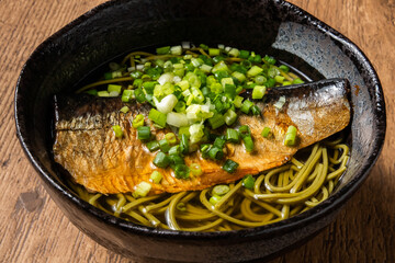 にしんそば　Herring soba (noodle dish)