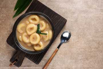 Wadai Kiping. Malaysian dessert for break fasting, made from glutinous rice flour and coconut milk.