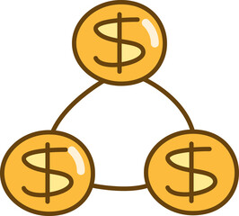 dollar money network illustration
