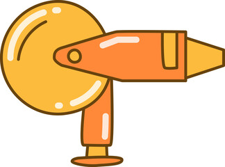 Obraz premium Electric Saw Doodle Illustration