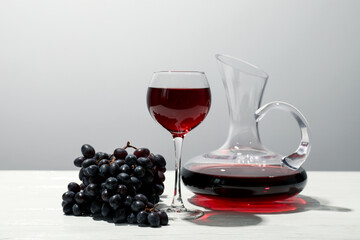 Concept of tasty and delicious alcohol drink, wine