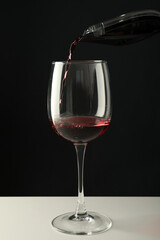 Concept of tasty and delicious alcohol drink, wine