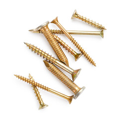 Screws isolated on white background