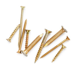 Screws isolated on white background
