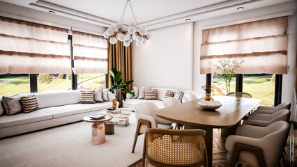 living room interior, modern living room,