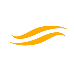 Abstract swish swirl shape hand drawn background