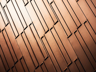 Copper color Modern Wall Geometric line pattern Art background