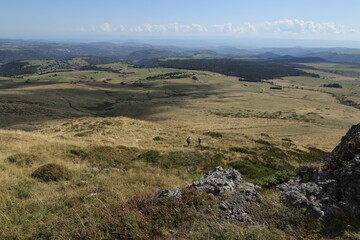 Fototapeta na wymiar rando à la montagne de la Plate, Auvergne