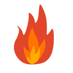  blazing hot fire Hand drawn icon