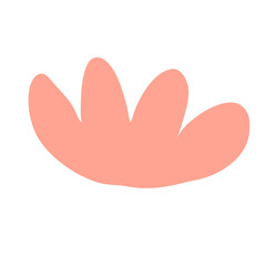 Abstract naive organic shape background