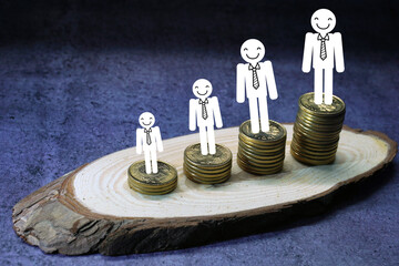 Business growth stickfigure concept