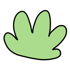 Abstract naive organic shape background