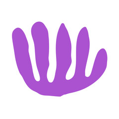 Abstract organic shape hand drawn background