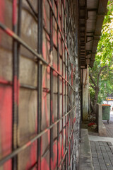 the iron wall at Menteng street