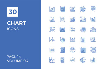 Chart icons collection. Set contains such Icons bar, business, chart, and more