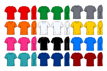 Blank t shirt template collection - 529981979