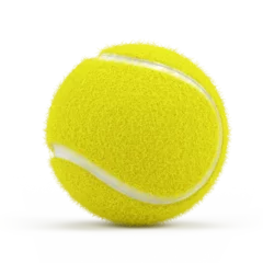 Fotobehang Tennis ball isolated on white - 3d render   © Sashkin