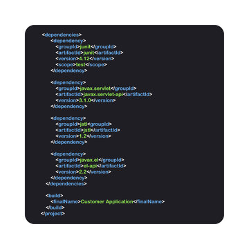 Digital java code text. Computer software coding vector concept. Programming coding script java, digital program code on screen illustration. Vector stock illustration.