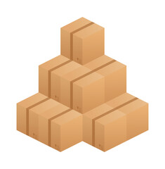 Isometric Logistics and Delivery Infographics. Delivery home and office. City logistics. Vector stock illustration.