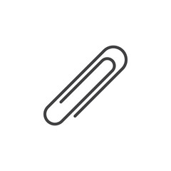 Paper clip line icon