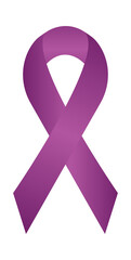 Pancreatic Cancer Awareness Realistic Ribbon. Vector stock illustration.
