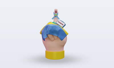3d Diabetes day Gabon rendering front view