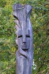 statue of a person in a park