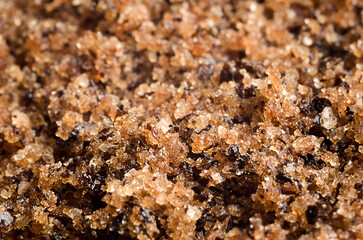 Coffee scrub texture close-up. Body care