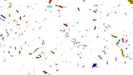 Colorful confetti - Transparent PNG Background - obrazy, fototapety, plakaty