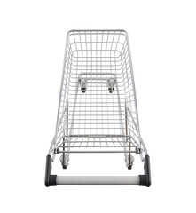 Shopping cart isolated on white background with clipping path