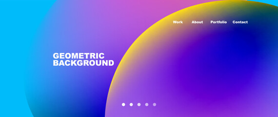 Liquid shapes with flowing gradient colors. Round elements and circles. Vector illustration for wallpaper, banner, background, leaflet, catalog, cover, flyer