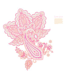 Floral Paisley colorful vector ornament. Isolated Pattern