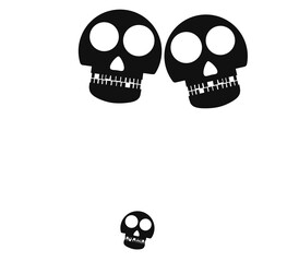 Happy Halloween! - typographical concept, transparent background