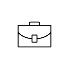 Briefcase icon vector for web and mobile app. suitcase sign and symbol. luggage symbol.