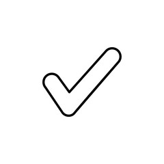 Check mark icon vector for web and mobile app. Tick mark sign and symbol