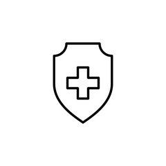 Health insurance icon vector for web and mobile app. Insurance document sign and symbol