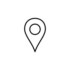 Pin icon for web and mobile app. Location sign and symbol. destination icon. map pin
