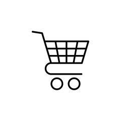 Shopping icon for web and mobile app. Shopping cart sign and symbol. Trolley icon