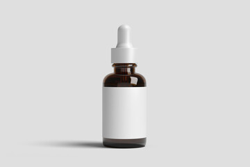 Bottle isolated on white mockup