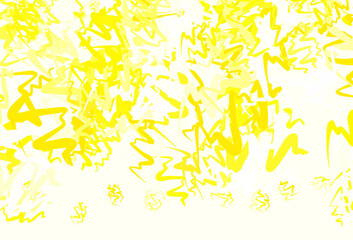 Light Yellow vector template with wry lines.