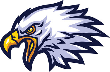Eagle Mascot Logo Sports Team Mascot Design Icon