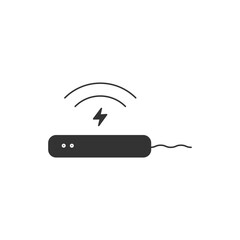 Wireless charging compatible icon. Devices symbol modern, simple, vector, icon for website design, mobile app, ui. Vector Illustration
