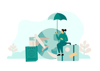 Travel Health Insurance. Insurance Covers Accident and Protects Health. Family Traveler Health Program and Support.